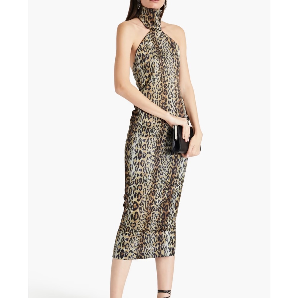 ROTATE
Annina leopard-print dress